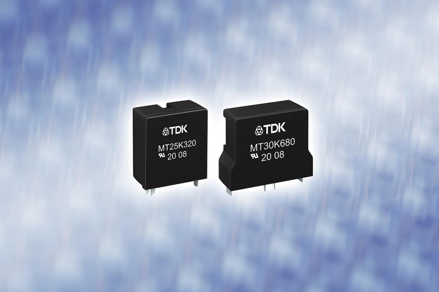 ThermoFuse® varistors: TDK releases new series of varistors for overvoltage protection and enhanced monitoring